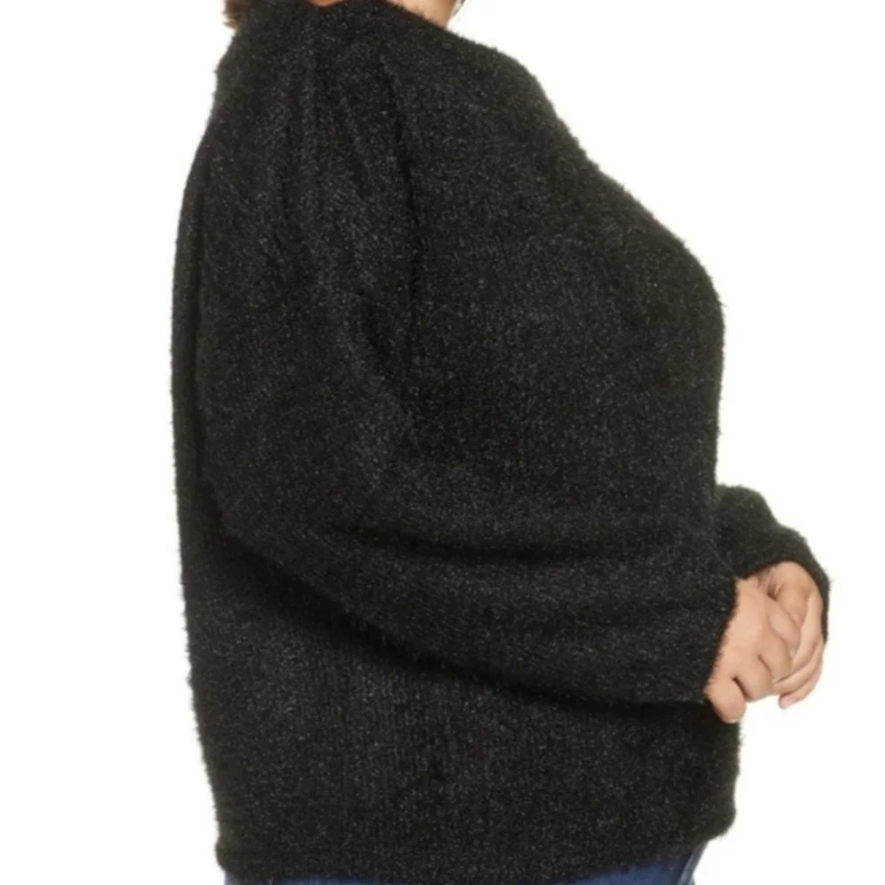 Gibson Bateau Neck Blouson Top, 1X & 2X - Picture 8 of 11